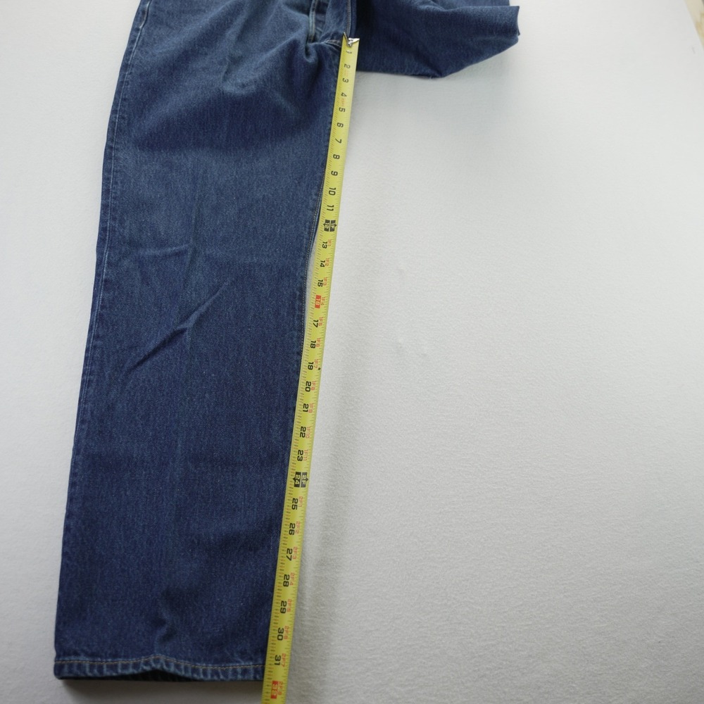 Levis 501 Vintage Y2K Jeans Mens 38x32 Medium Wash Blue Cotton‎ Button Fly 2004 - Picture 3 of 13